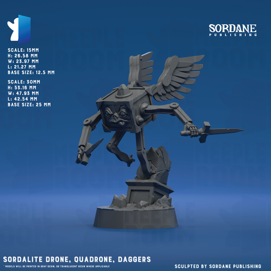 Sordalite Drone, Quadrone by Sordane Publishing | Miniature | TTRPG | Unpainted | Print on Demand