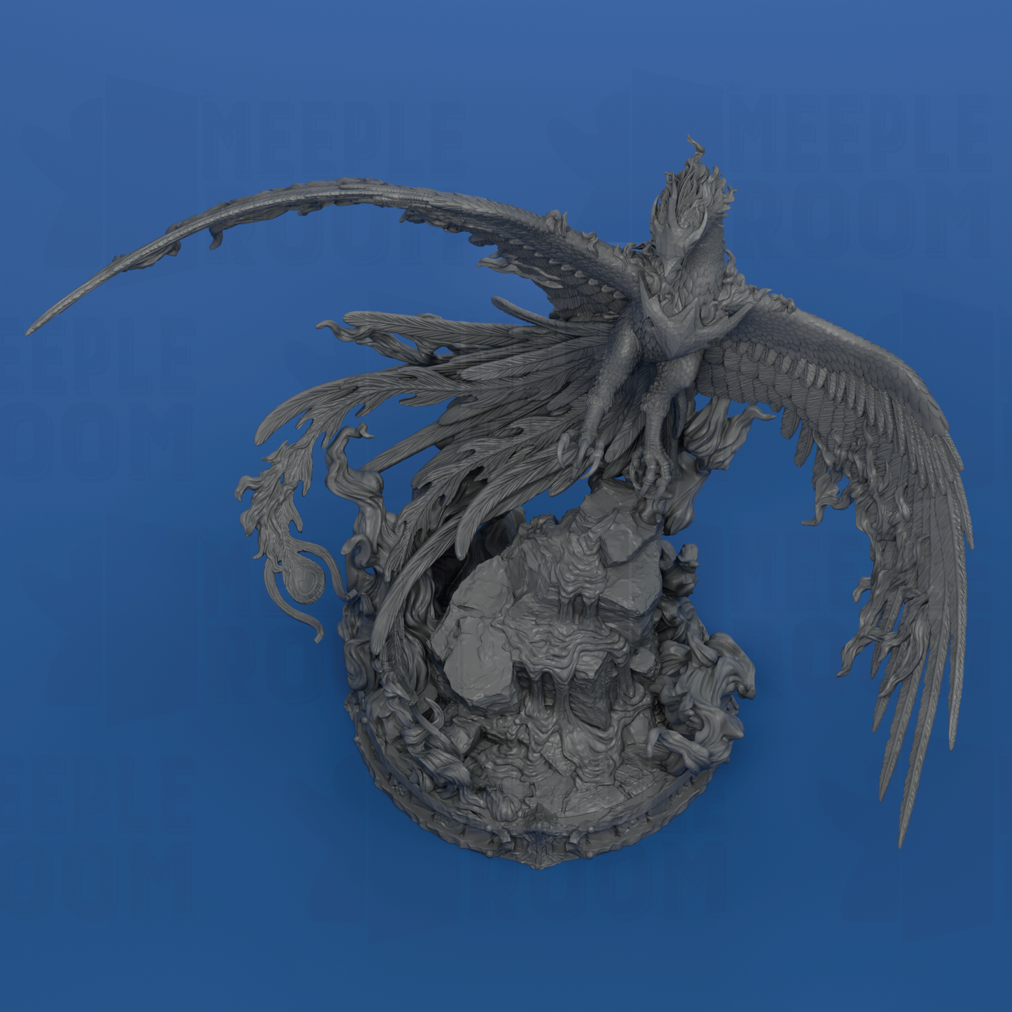 The Phoenix by Witchsong Miniatures | Miniature | TTRPG | Unpainted | Print on Demand