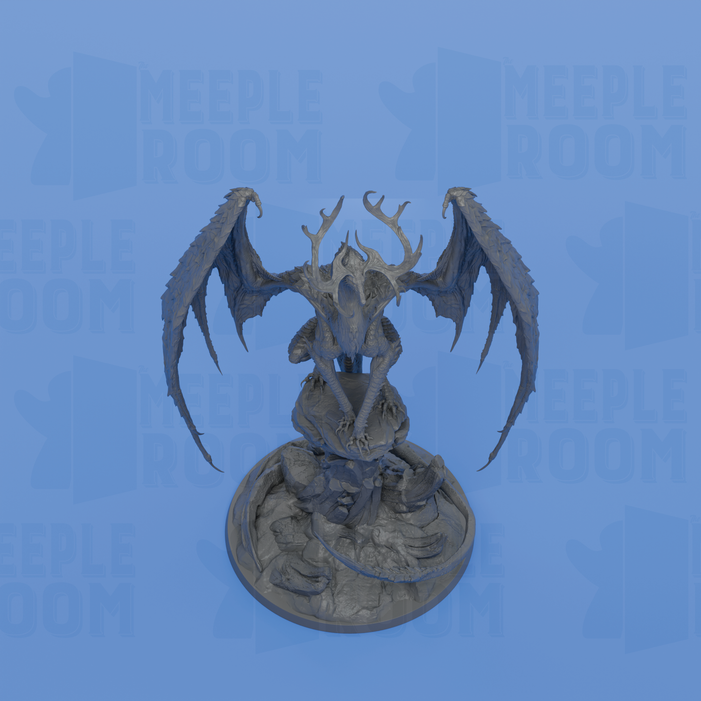 Adult Vampiric Dragon by Rescale Miniatures | Miniature | TTRPG | Unpainted | Print on Demand