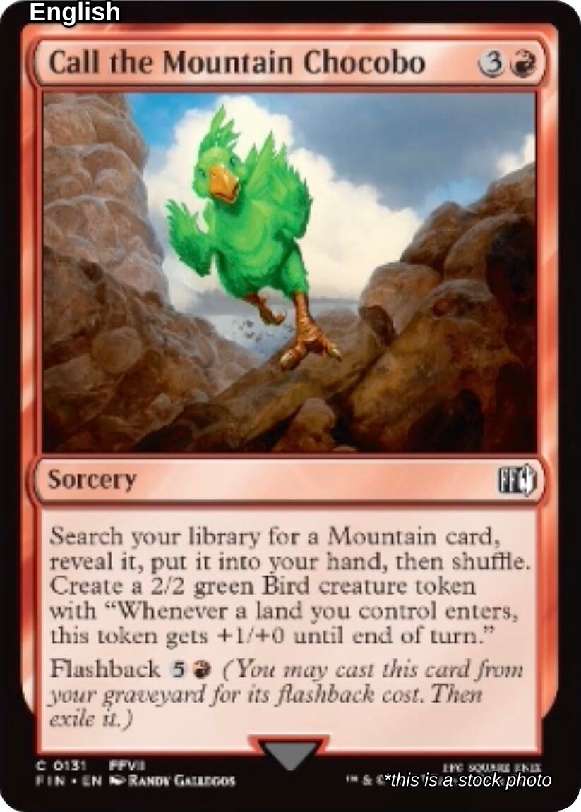 Call the Mountain Chocobo