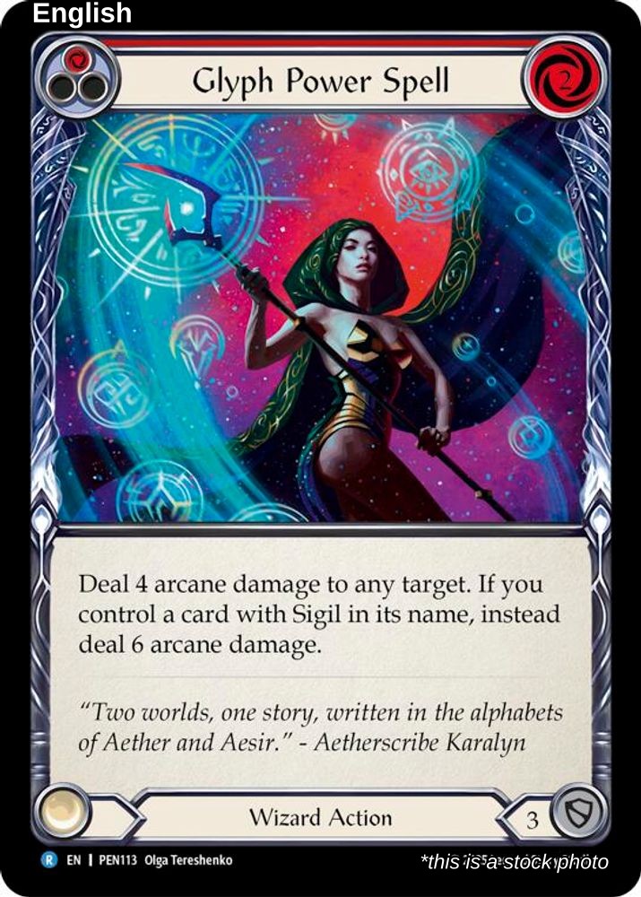 Glyph Power Spell (Red)