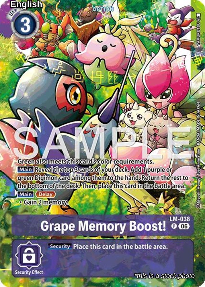 Grape Memory Boost! (Alternate Art)