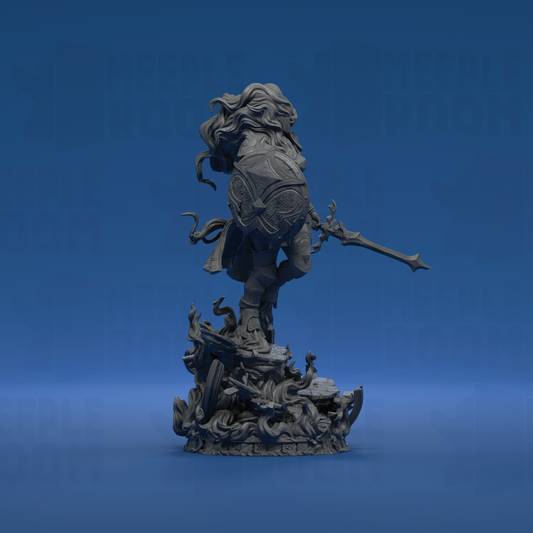 Knight of the Nebula by Witchsong Miniatures | Miniature | TTRPG | Unpainted | Print on Demand