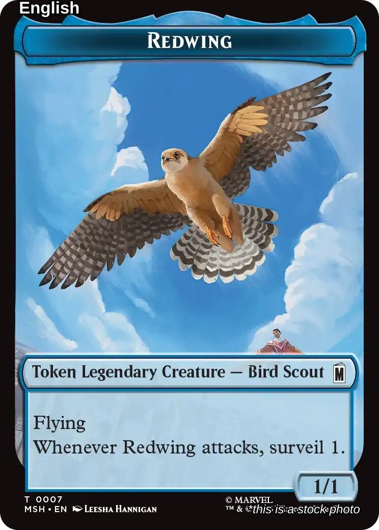 Redwing // Zabu Double-Sided Token