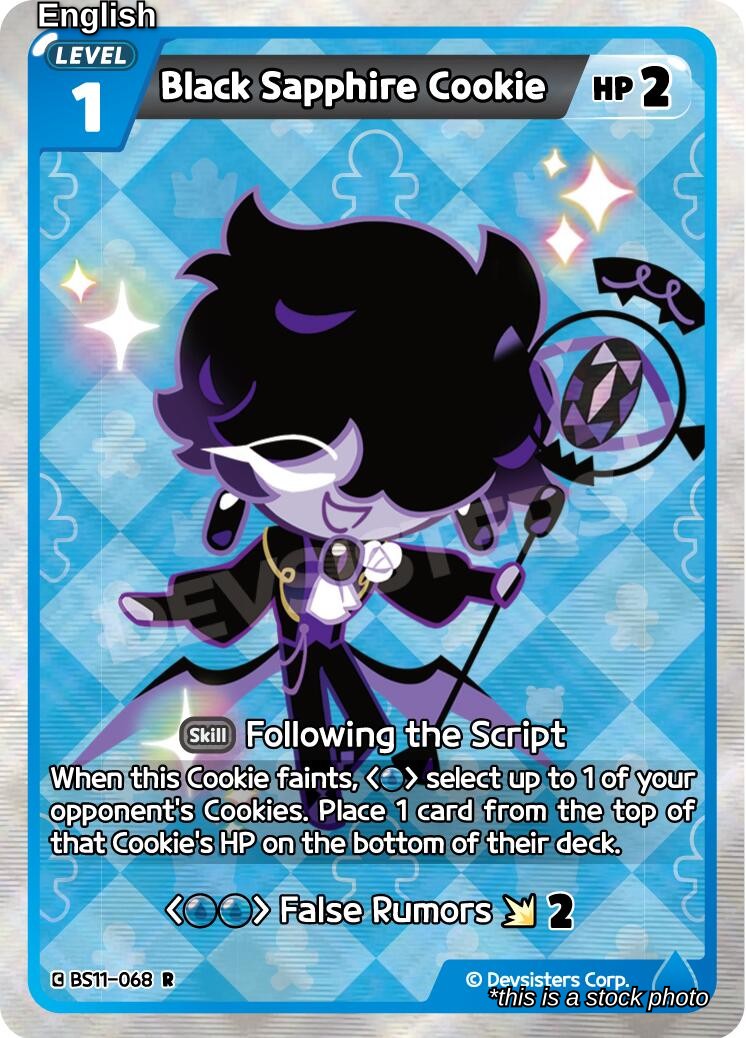 Black Sapphire Cookie