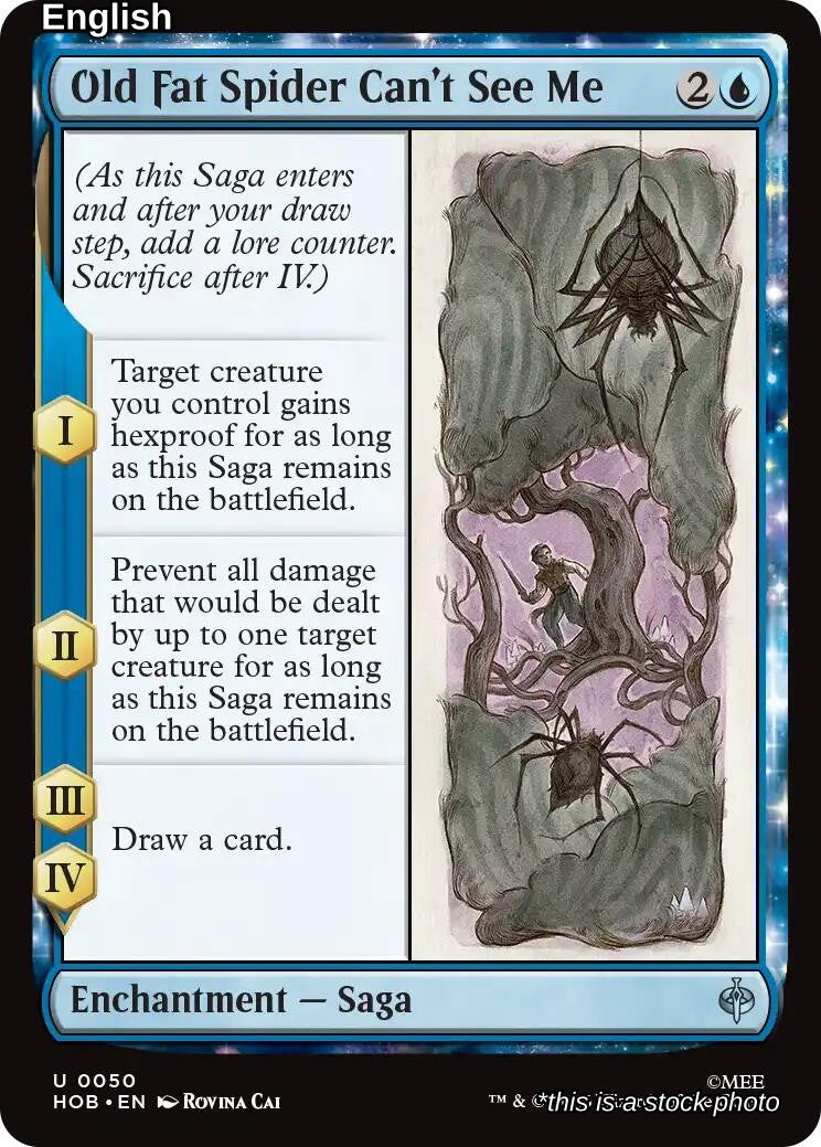 Old Fat Spider Can't See Me