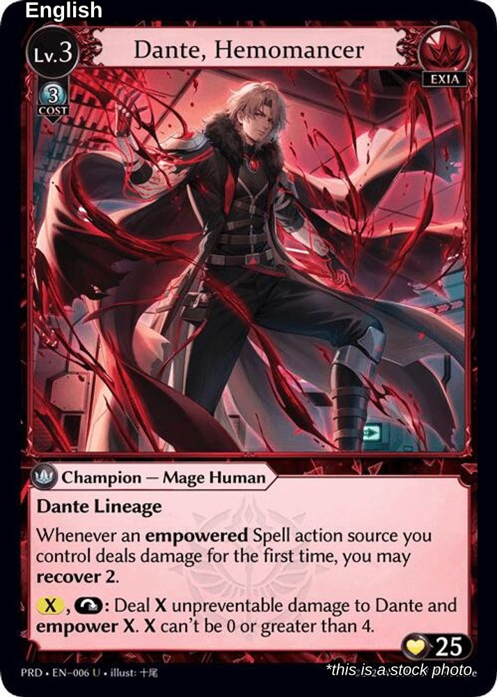 Dante, Hemomancer