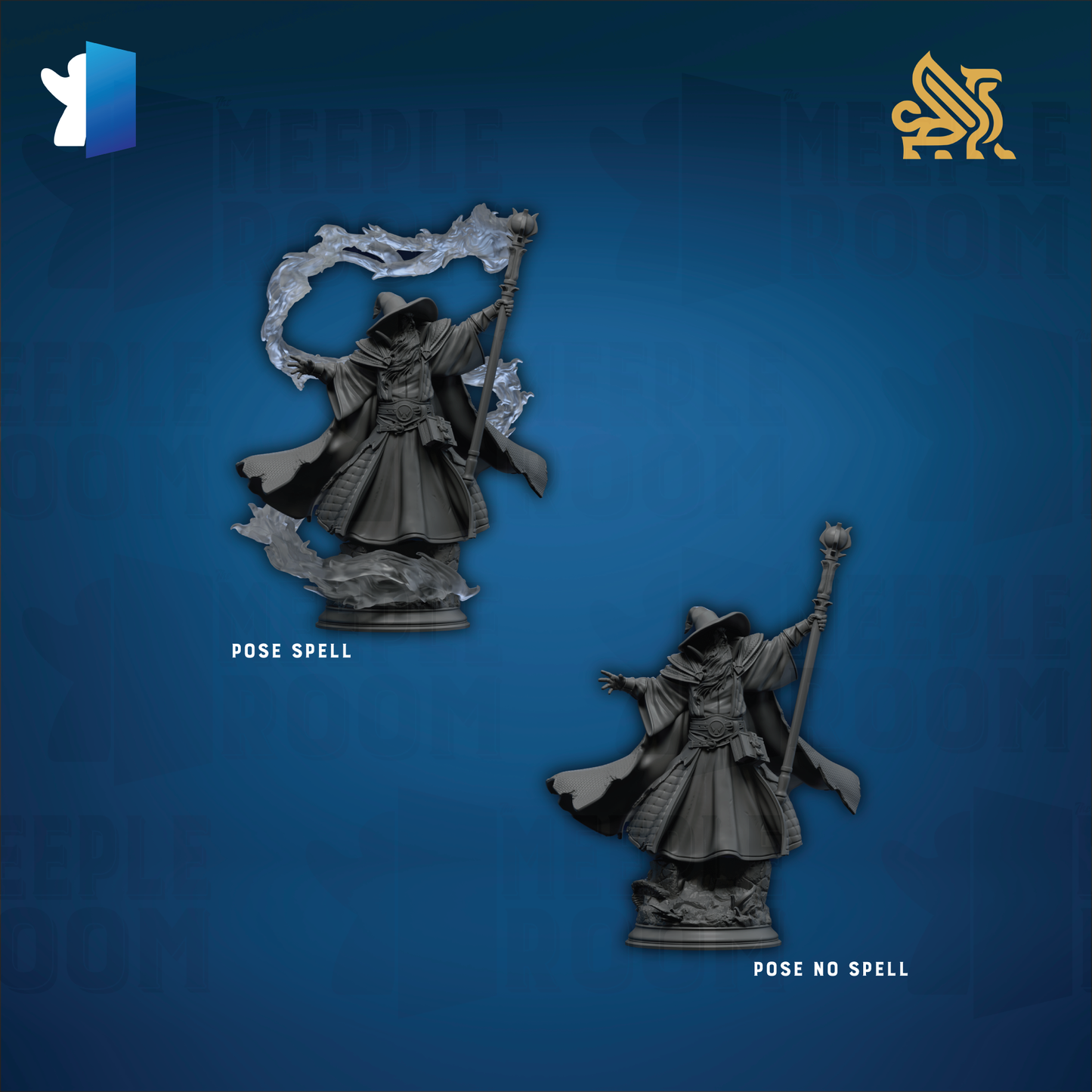 Merlin of Monmouth, Elder Wizard by DM Stash | Miniature | TTRPG | Unpainted | Print on Demand