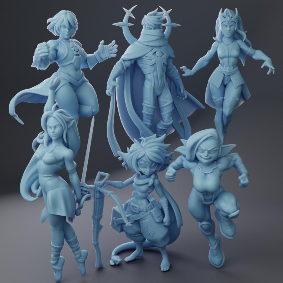 Twin Goddess June 2024 - 32mm pack | Unpainted