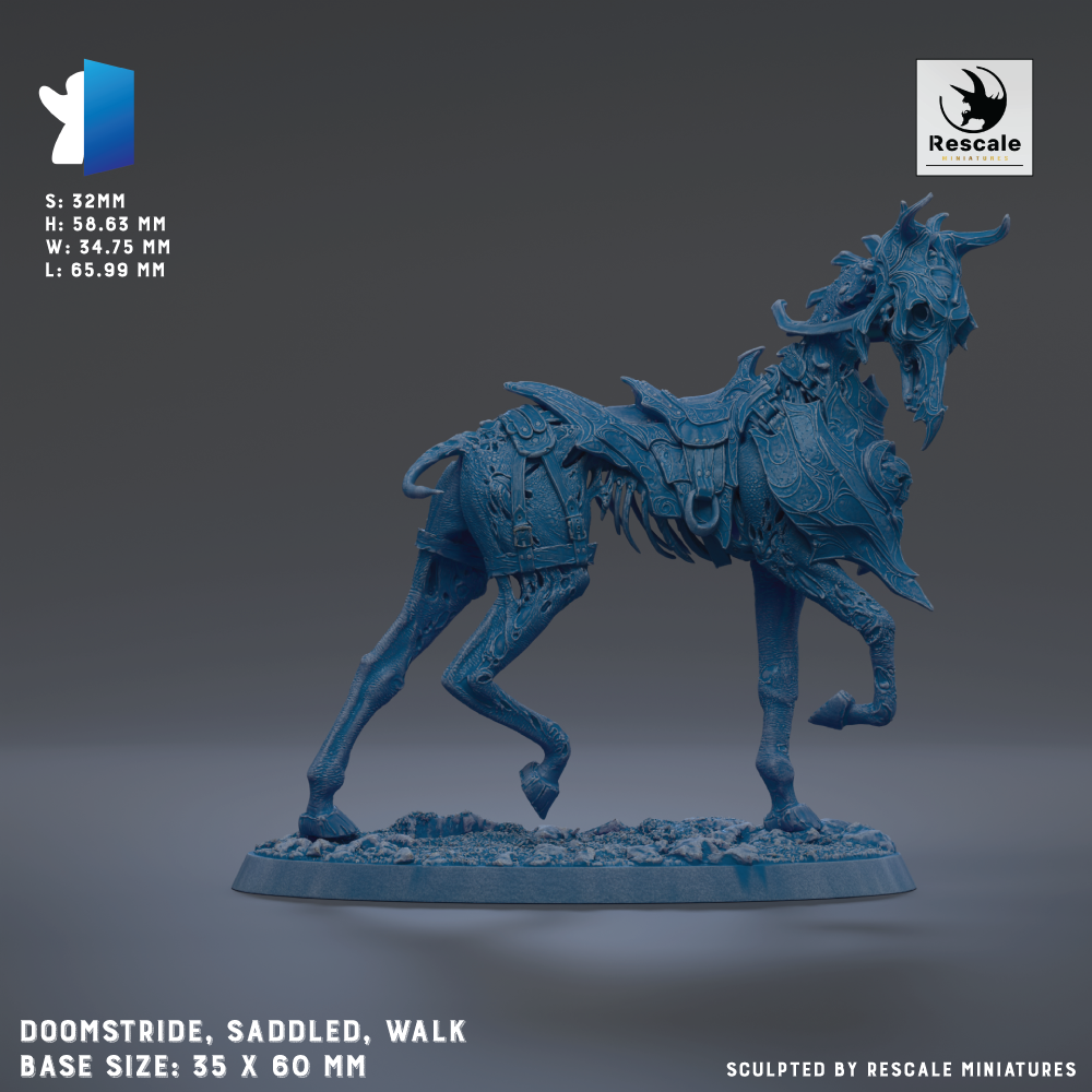 a blue, sculpted horse figurine with a detailed and intricate design.