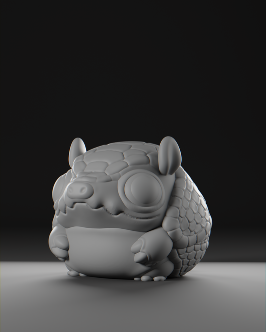 a 3d model of a small animal sitting on a table