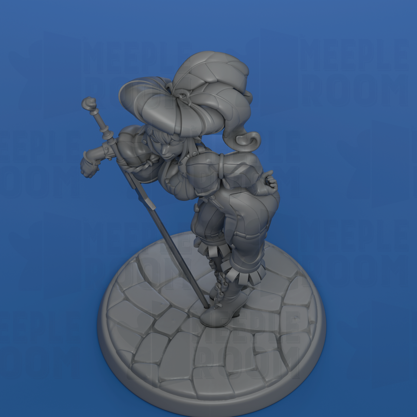 Lainey, Landsknecht by Twin Goddess Miniatures | Miniature | TTRPG | Unpainted | Print on Demand