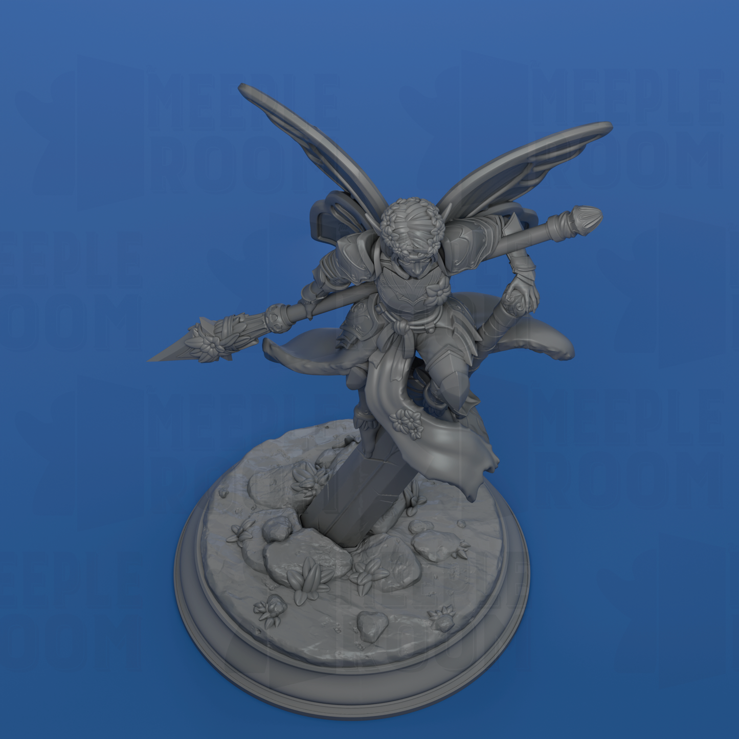 Battle Bell, Fairy Knight by DM Stash | Miniature | TTRPG | Unpainted | Print on Demand