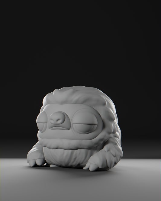 a white sculpture sitting on top of a table