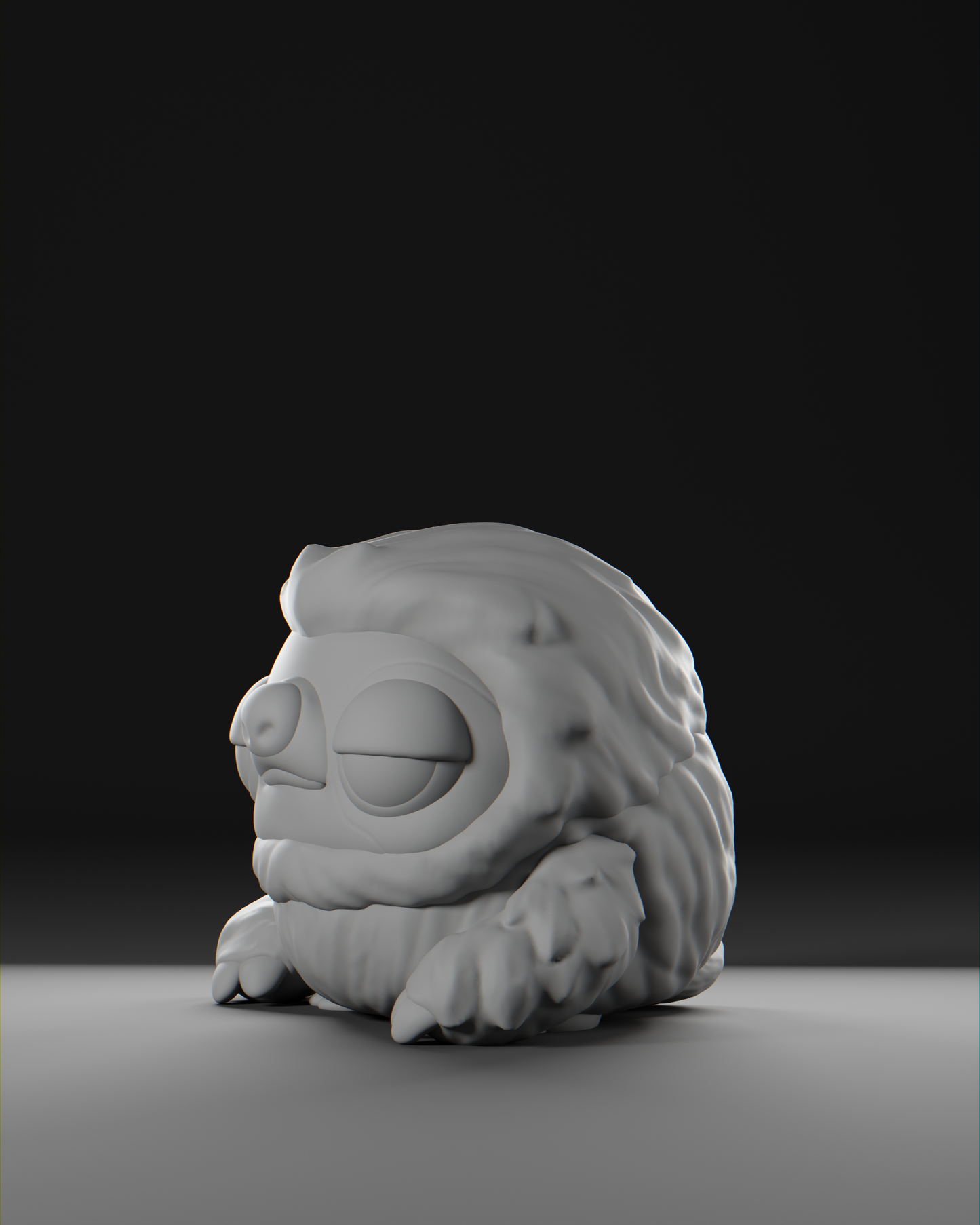 a white lion statue sitting on top of a table