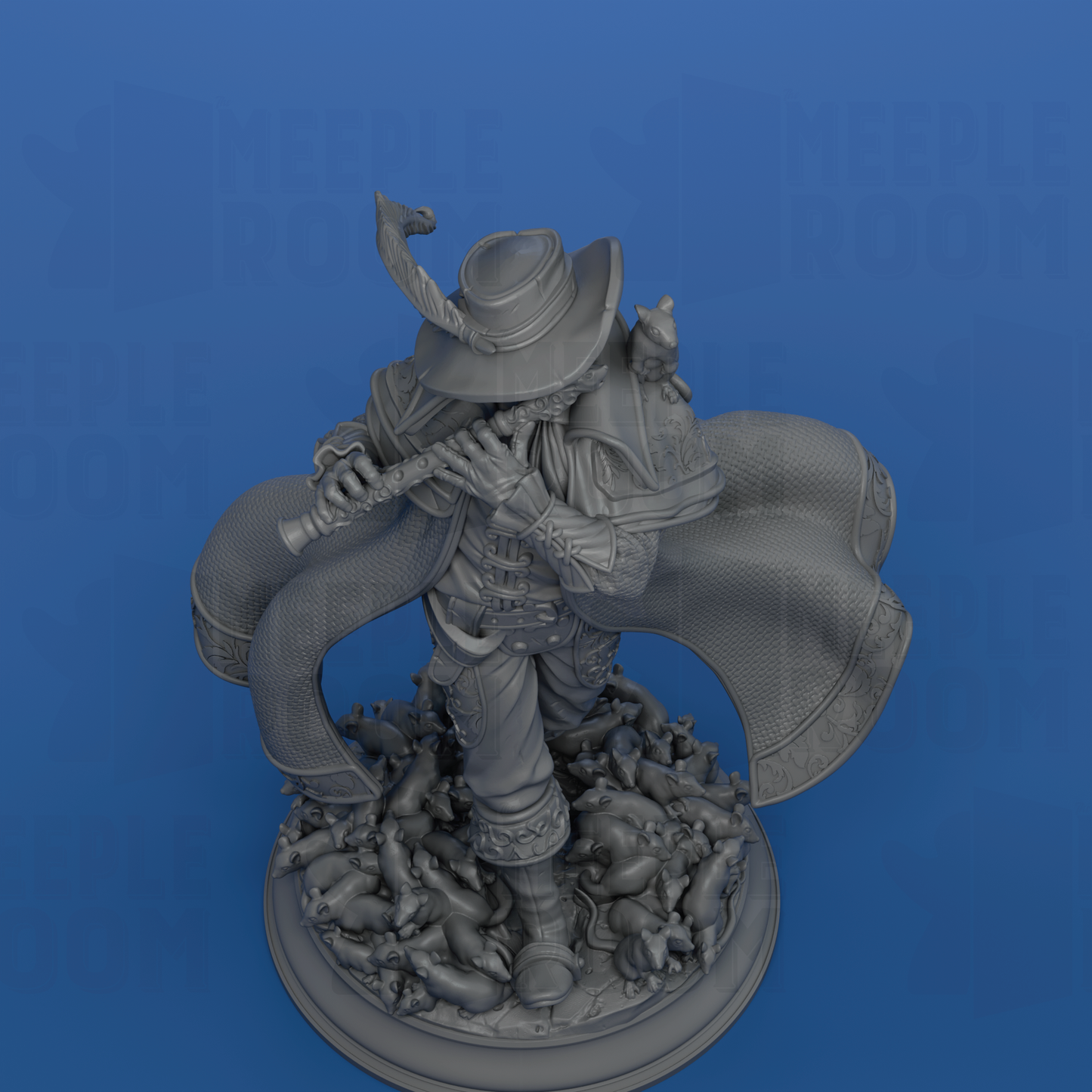Hamelin Pansworth, the Pied Piper by DM Stash | Miniature | TTRPG | Unpainted | Print on Demand