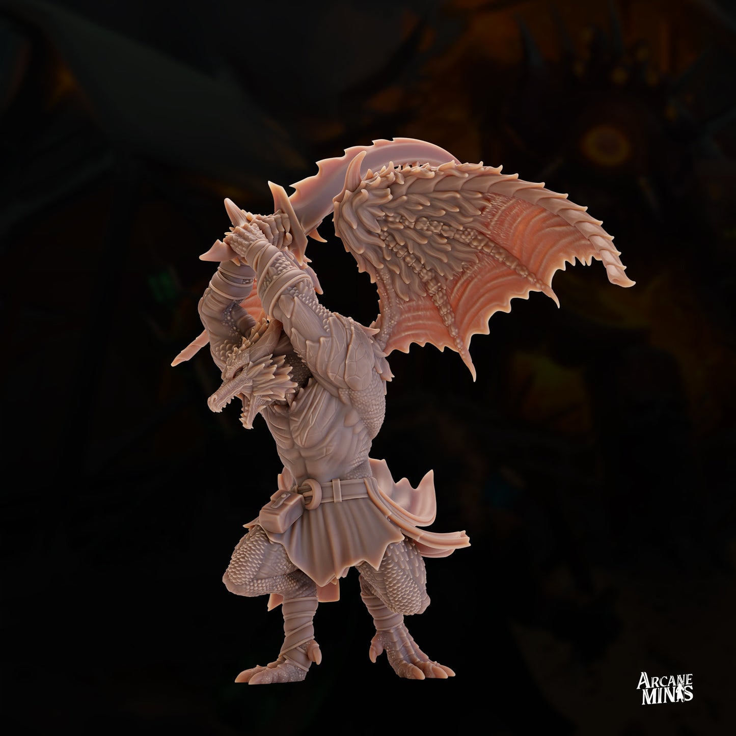 Drekon Barbarian by Arcane Minis | Please Read Description