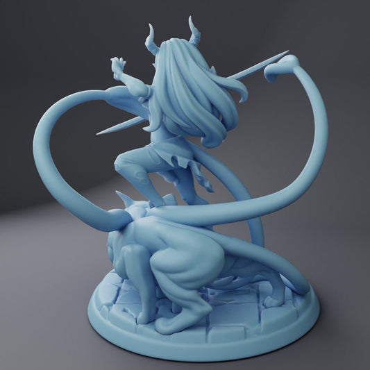 Nererit, Tiefling Ranger Reforged by Twin Goddess Minis | Please Read Description | Print on Demand