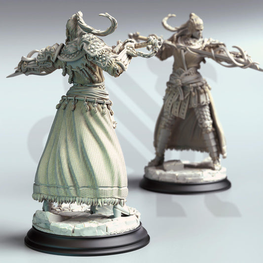 Saori, Serpentfolk Spellsword by DM Stash | Please Read description | Print on Demand