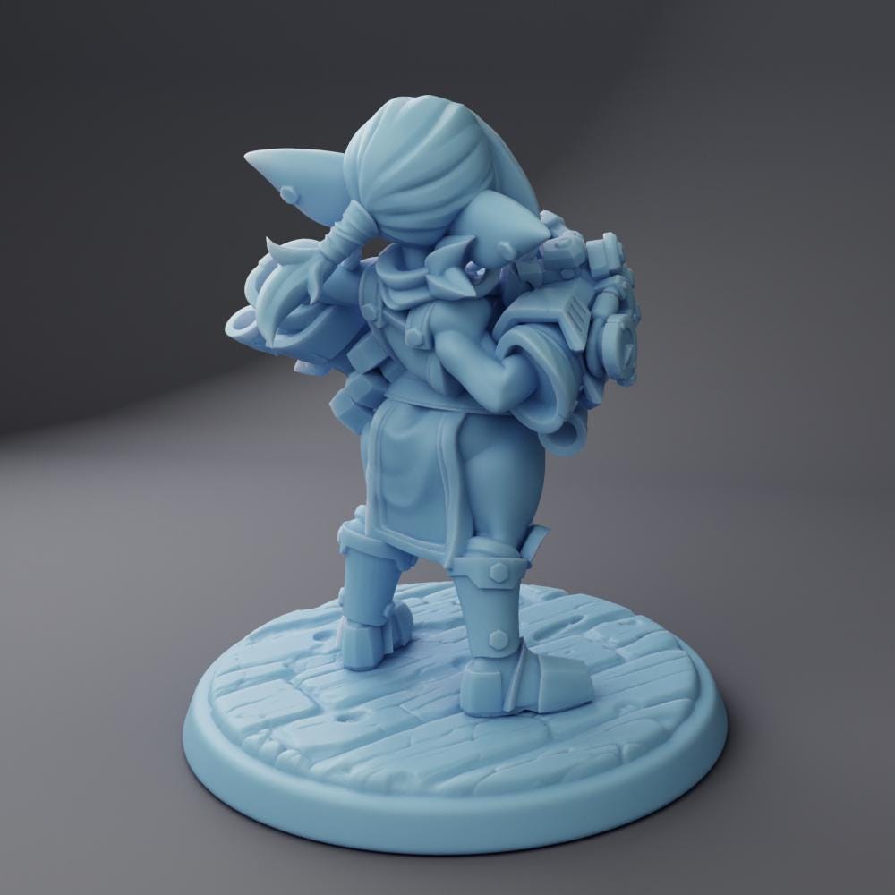 Kaja, the Goblin Mecha-Brawler by Twin Goddess Minis | Unpainted | Print on Demand | Use Code FREESHIP50