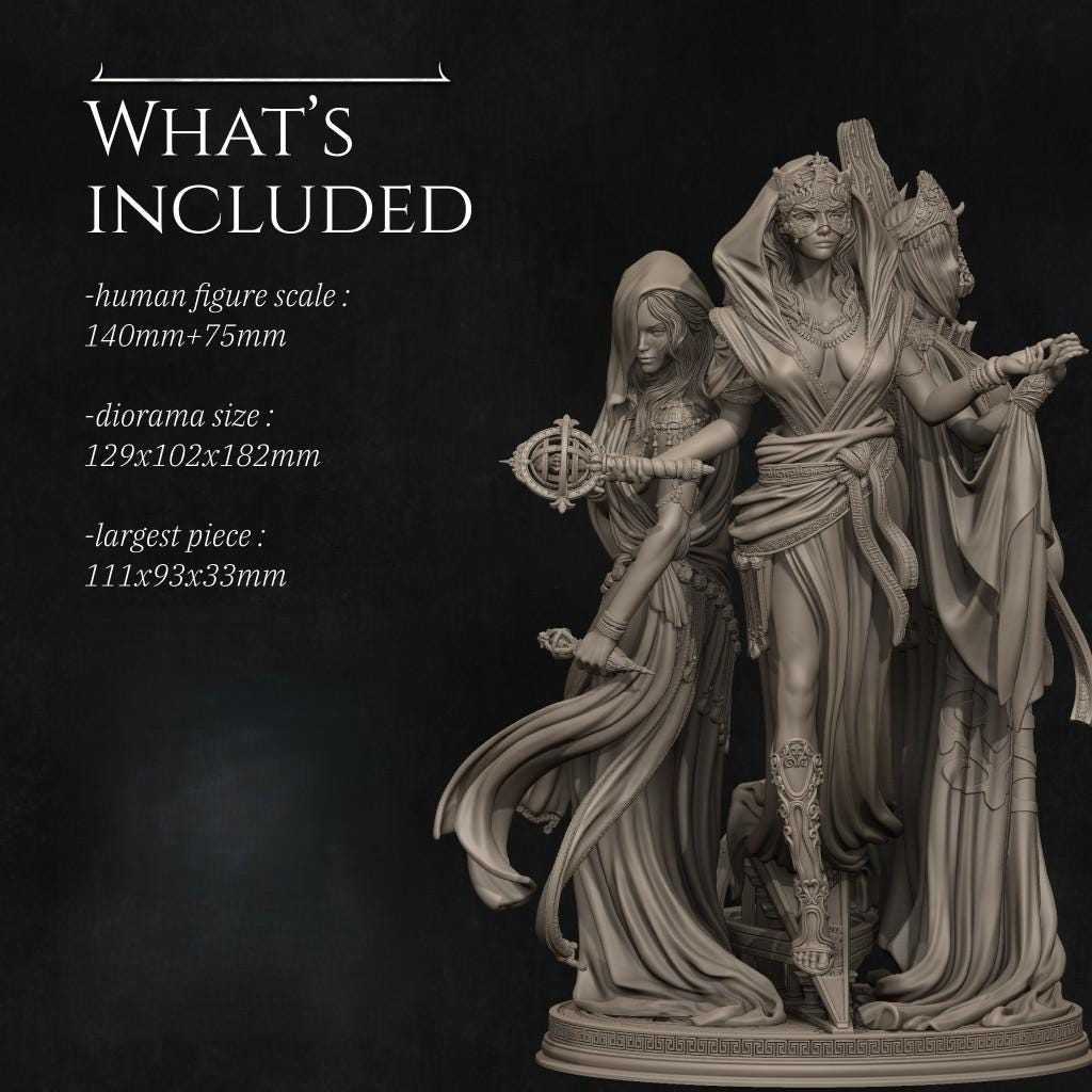 The Moirae by Nerikson | Unpainted | Print on Demand | Use Code FREESHIP50