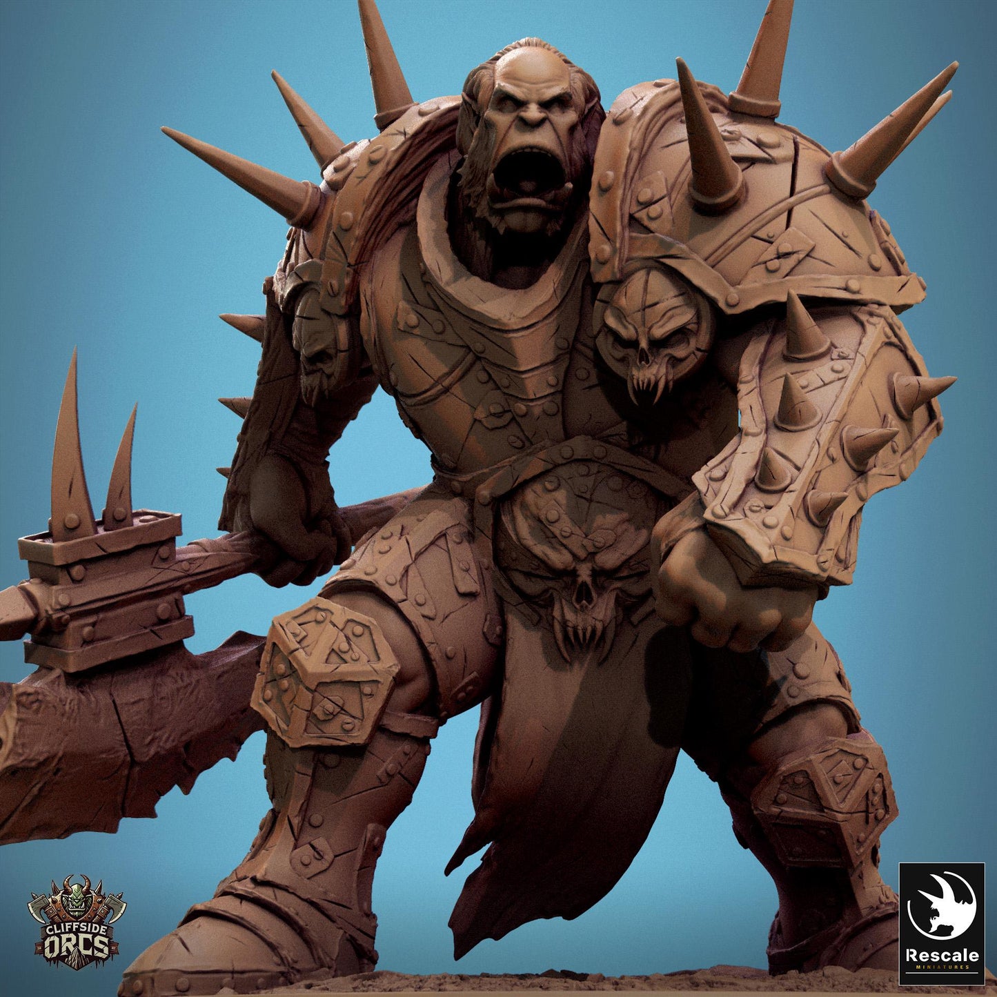 Orc Boss by Rescale Miniatures | Please Read Description | Print on Demand