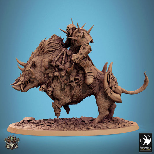 Cliffside Orc Boar Mounts by Rescale Miniatures | Please Read Description | Print on Demand