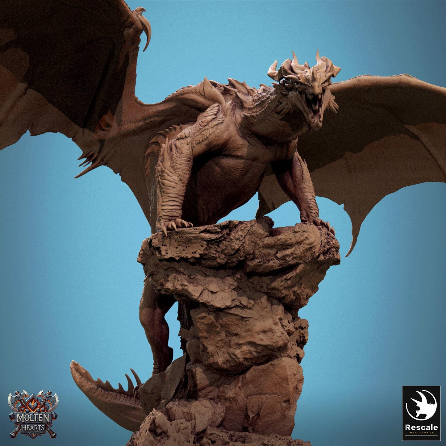 Adult Red Dragon by Rescale Miniatures | Unpainted | Print on Demand | Use Code FREESHIP50