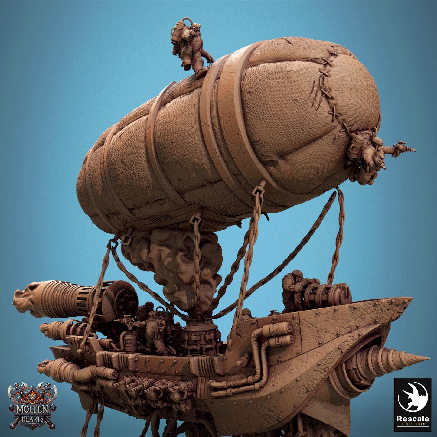 Drakarion Airship by Rescale Miniatures | Unpainted | Print on Demand | Use Code FREESHIP50