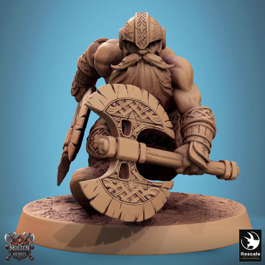 Dwarf Warrior, Part 2 by Rescale Miniatures | Unpainted | Print on Demand | Use Code FREESHIP50