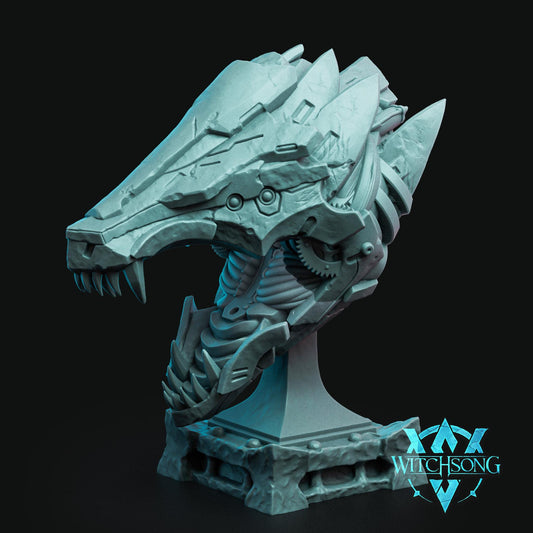 Gearworn Serpent by Witchsong Miniatures | Unpainted | Print on Demand | Use Code FREESHIP50