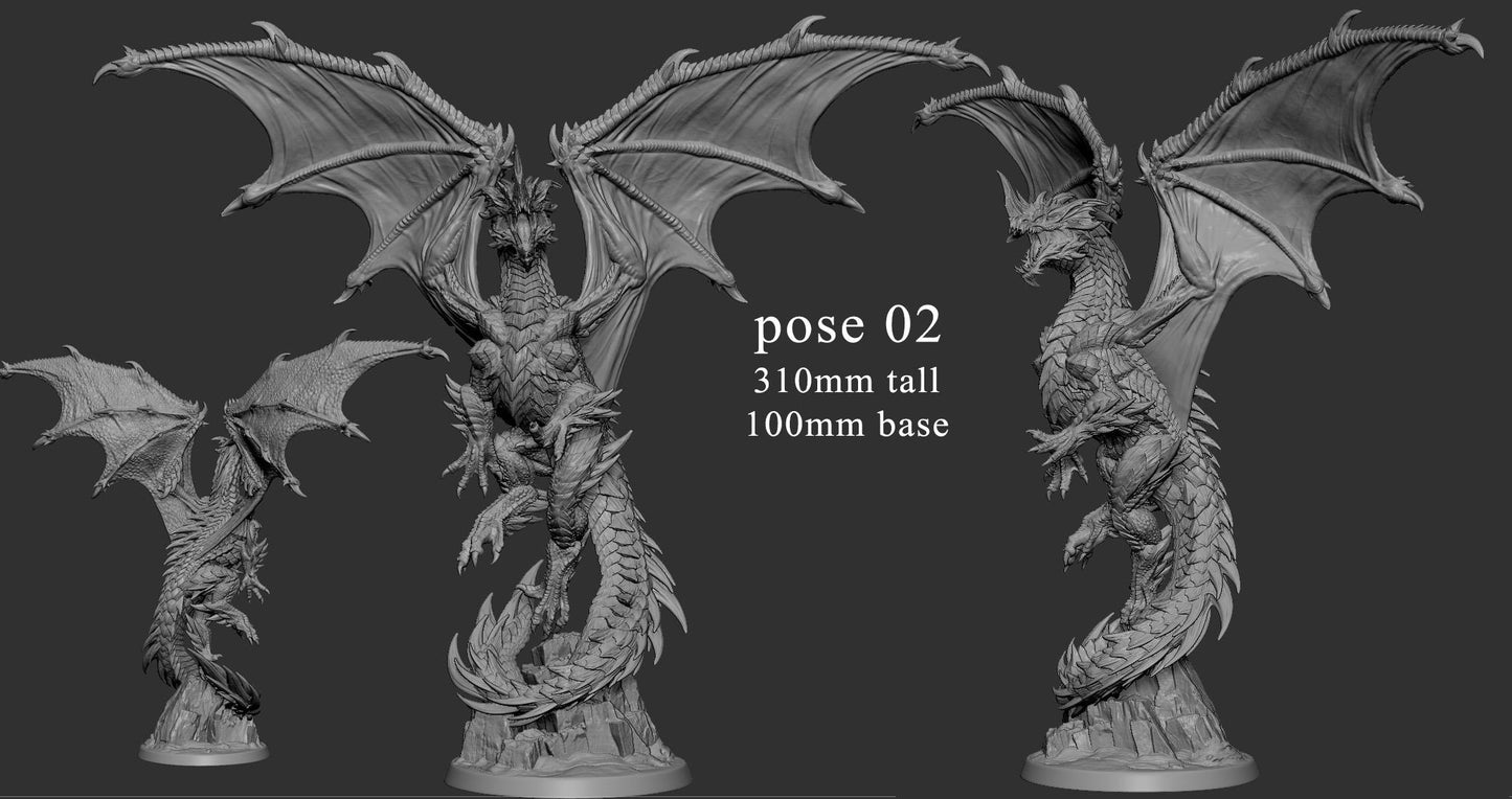 Adult Blue Dragon by Mini Monster Mayhem | Unpainted | Print on Demand | Use Code FREESHIP50