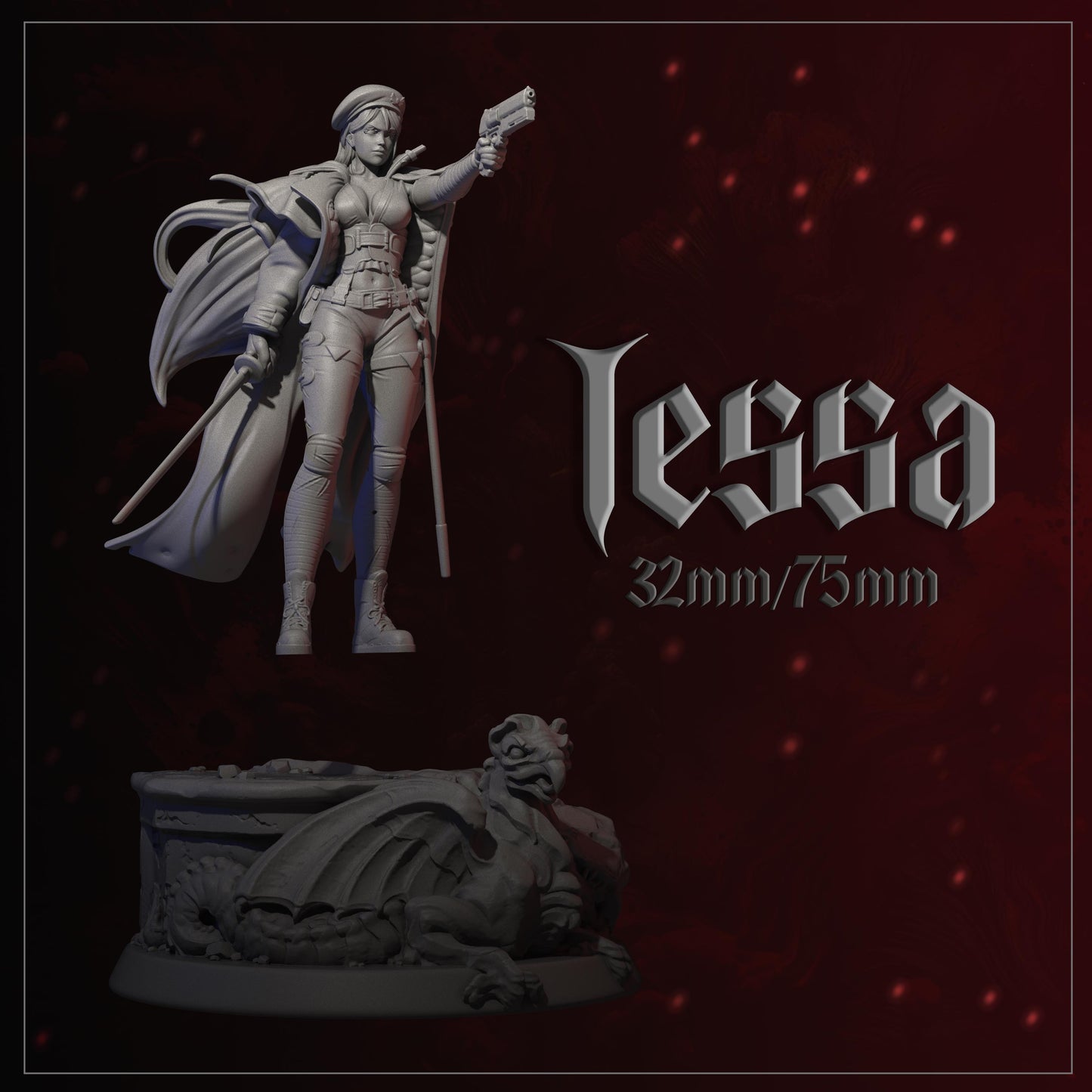Tessa by Dungeons and Maidens | Unpainted | Print on Demand | Use Code FREESHIP50
