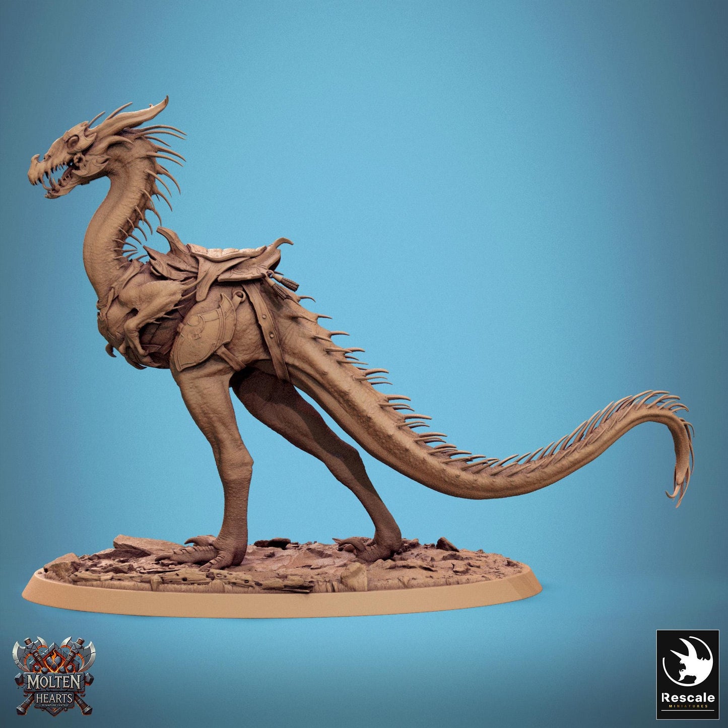 Velocisaurus, Saddled by Rescale Miniatures | Unpainted | Print on Demand | Use Code FREESHIP50