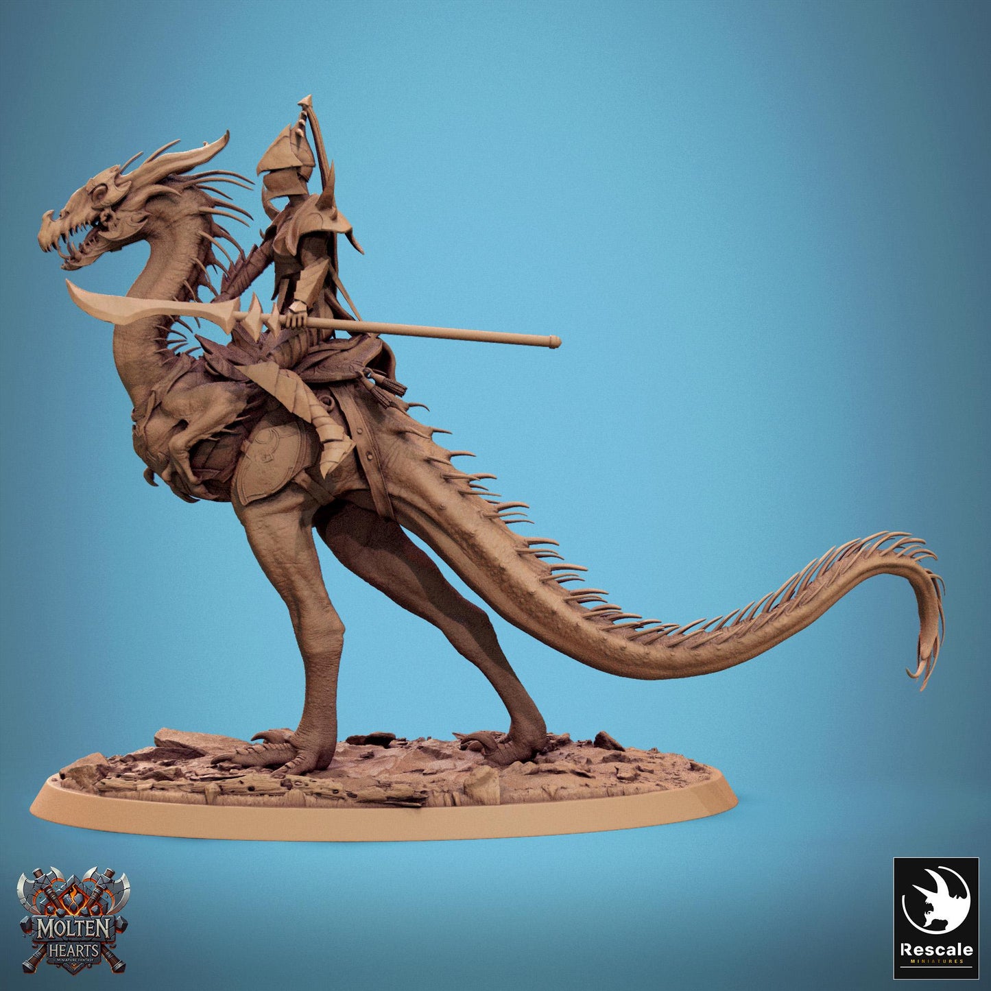 Velocisaurus, Mounted by Rescale Miniatures | Unpainted | Print on Demand | Use Code FREESHIP50