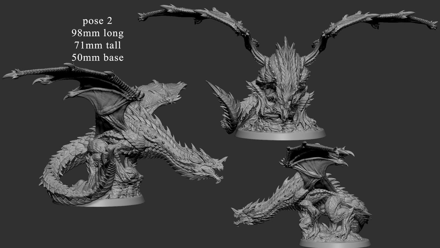 Young Blue Dragon by Mini Monster Mayhem | Unpainted | Print on Demand | Use Code FREESHIP50