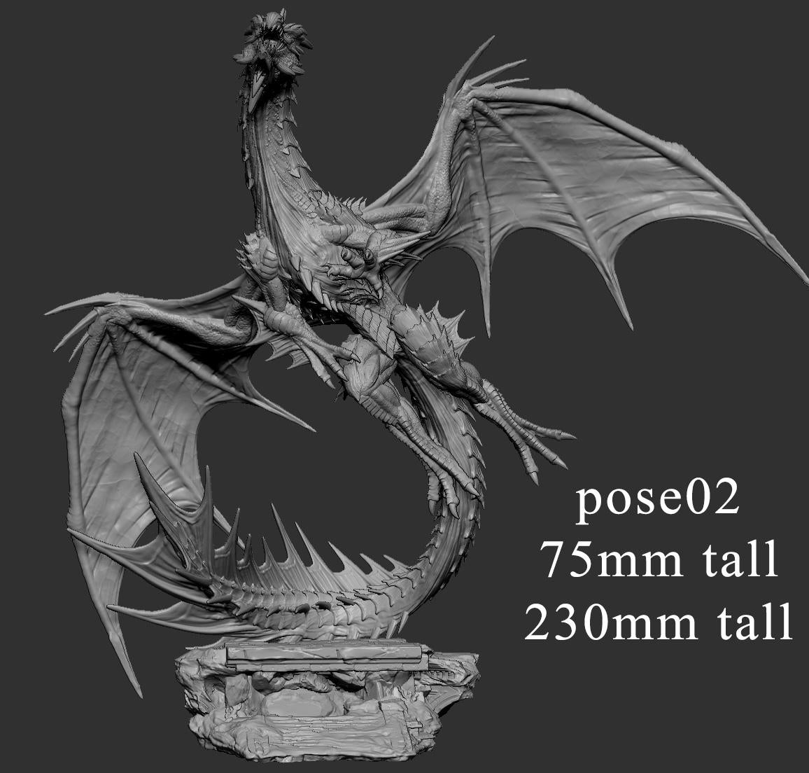 Adult Green Dragon by Mini Monster Mayhem | Unpainted | Print on Demand | Use Code FREESHIP50