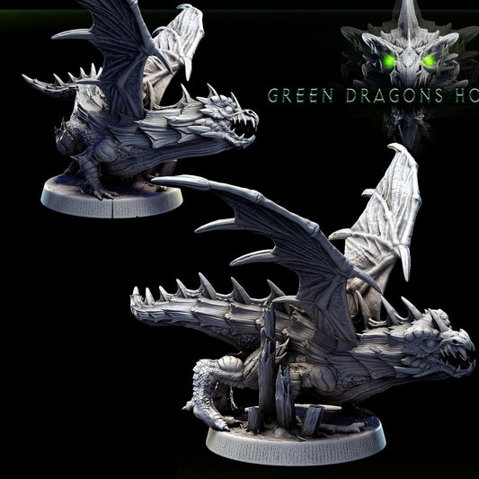 Green Dragon Wyrmling by Mini Monster Mayhem | Unpainted | Print on Demand | Use Code FREESHIP50