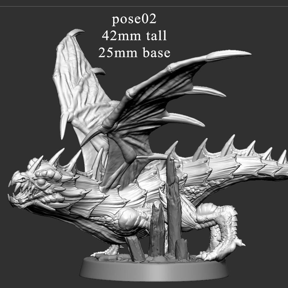Green Dragon Wyrmling by Mini Monster Mayhem | Unpainted | Print on Demand | Use Code FREESHIP50