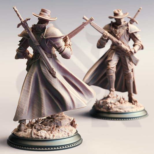Sir Harian Southwall, Gunslinger Inquisitor by DM Stash | Unpainted | Print on Demand | Use Code FREESHIP50