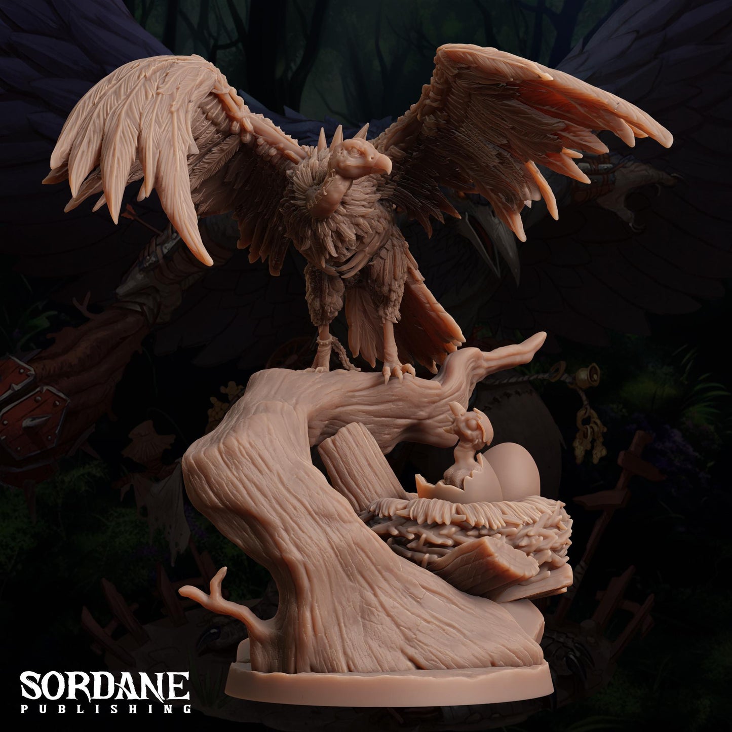 Carcassite Vulture by Sordane Publishing | Unpainted | Print on Demand | Use Code FREESHIP50