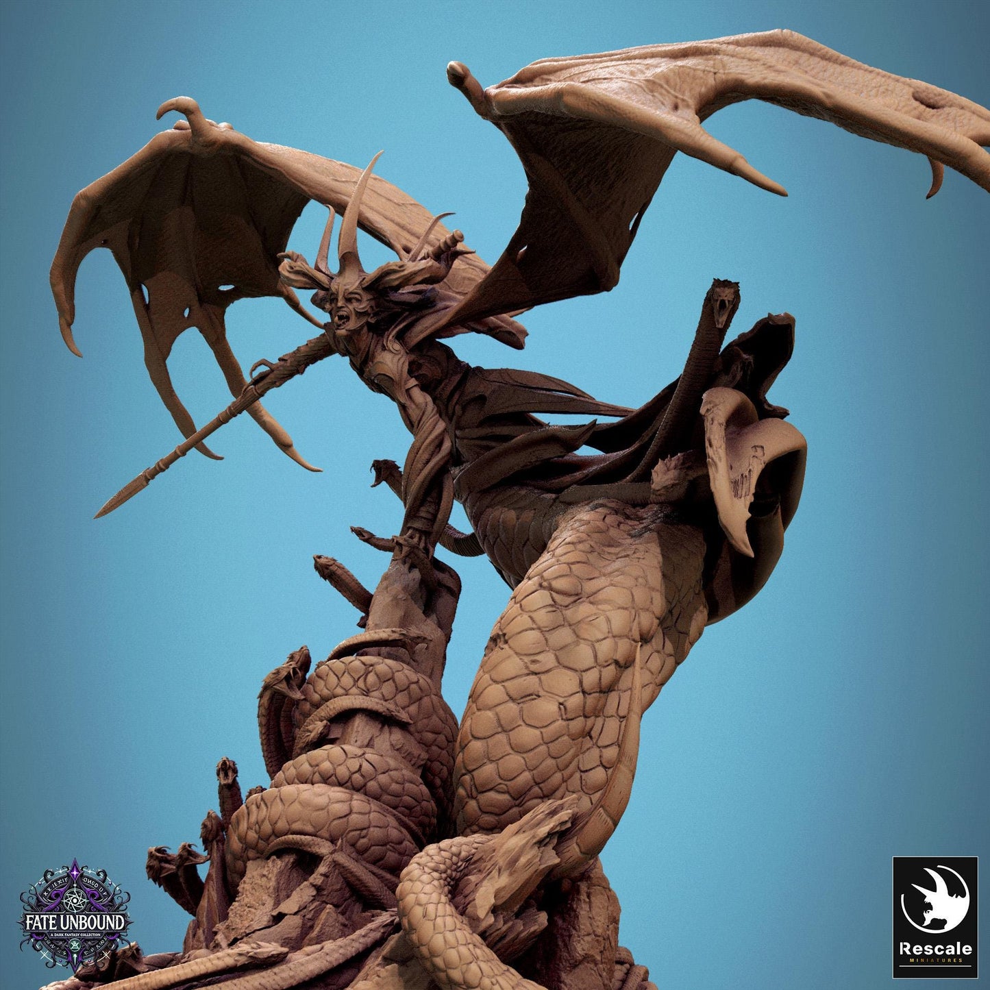 Zhaelyss, Ophidian Queen by Rescale Miniatures | Unpainted | Print on Demand | Use Code FREESHIP50