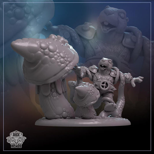 Barbarian in the Brambles Diorama by Dice Heads | Unpainted | Print on Demand | Use Code FREESHIP50