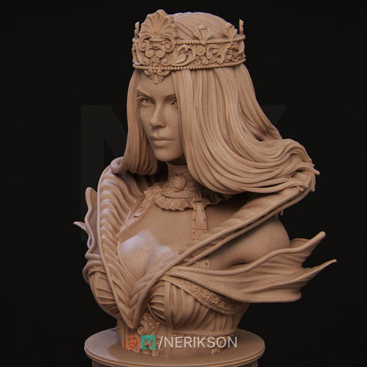 Queen of Spades Bust by Nerikson | Unpainted | Print on Demand | Use Code FREESHIP50