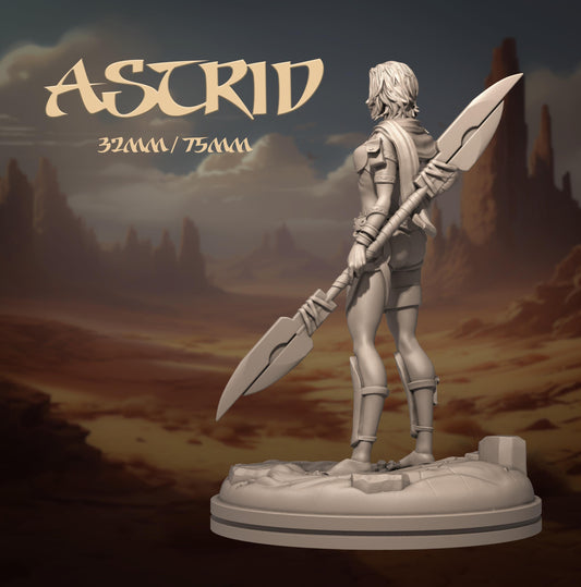Astrid, Solo by Dungeons and Maidens | Unpainted | Print on Demand | Use Code FREESHIP50