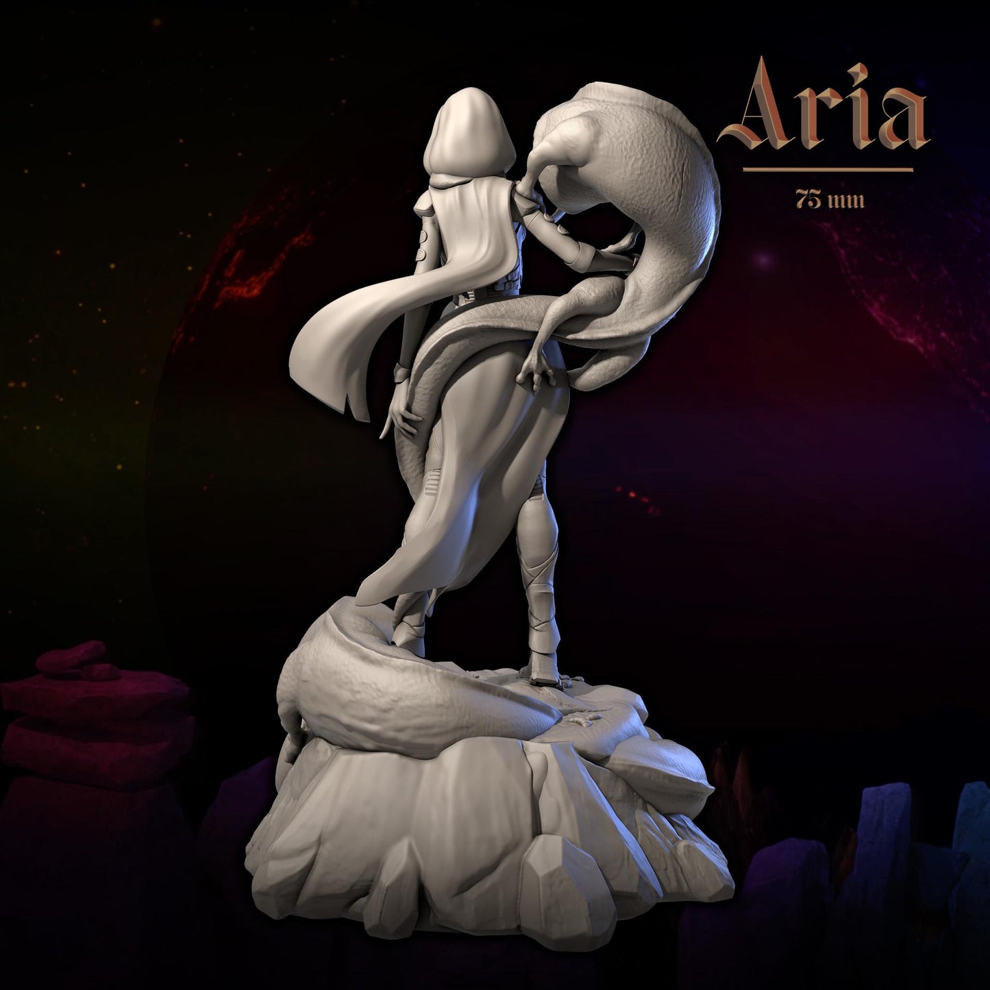 Aria by Dungeons and Maidens | Unpainted | Print on Demand | Use Code FREESHIP50