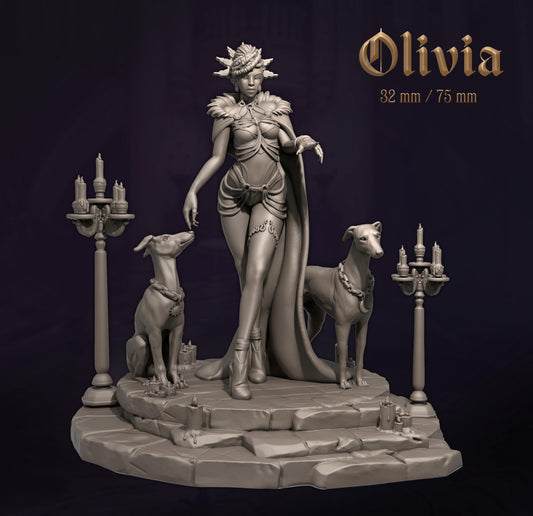 Olivia by Dungeons and Maidens | Unpainted | Print on Demand | Use Code FREESHIP50