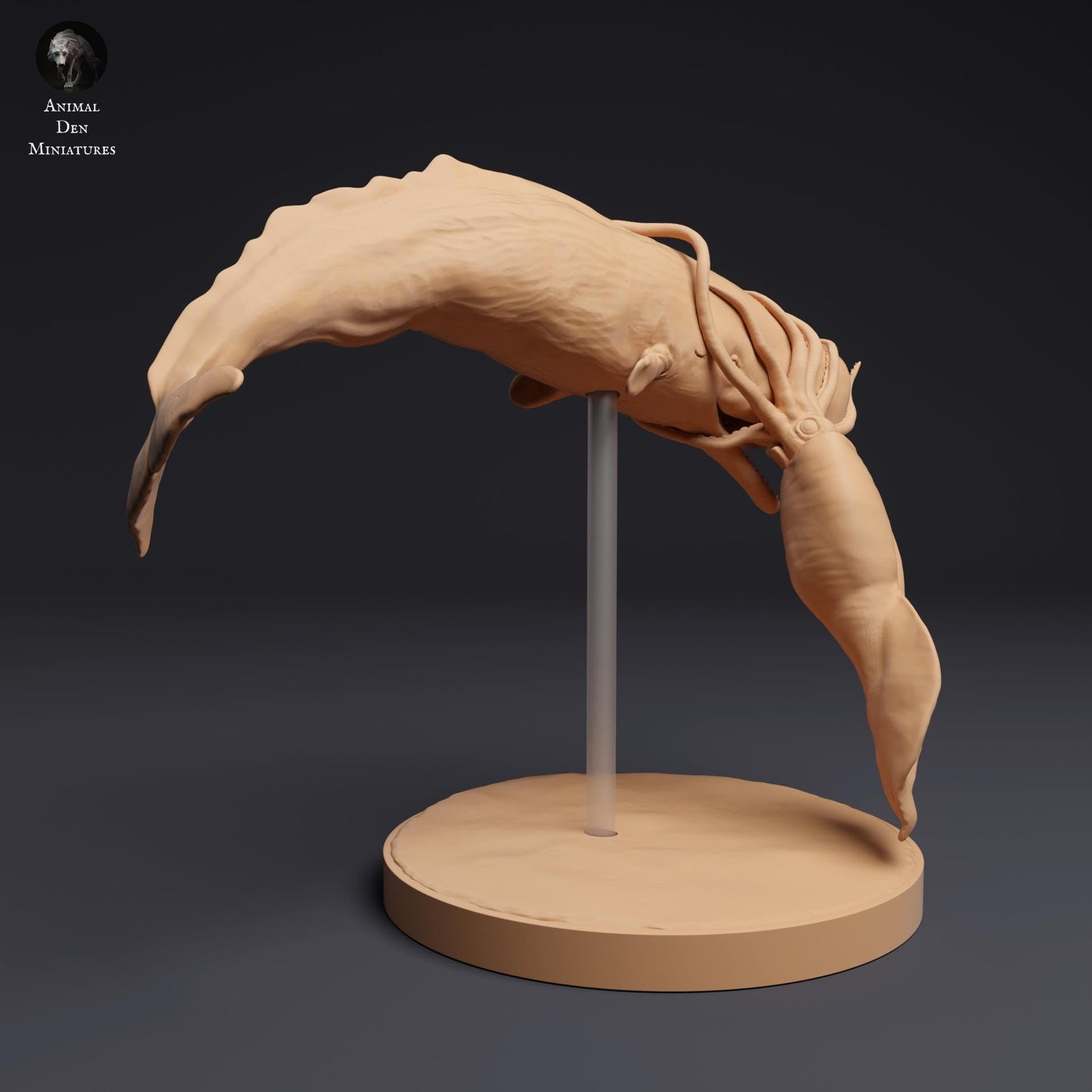 Sperm Whale vs Colossal Squid 1:100 scale by Animal Den | Unpainted | Print on Demand | Use Code FREESHIP50
