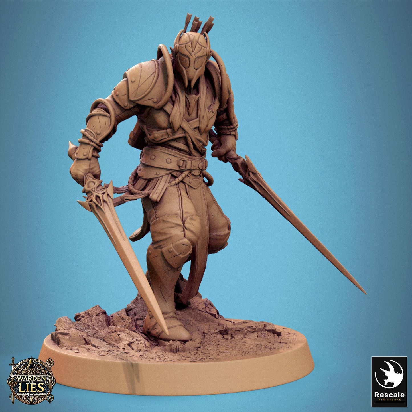 Moon Elf Sentinels, Swords by Rescale Miniatures | Unpainted | Print on Demand | Use Code FREESHIP50
