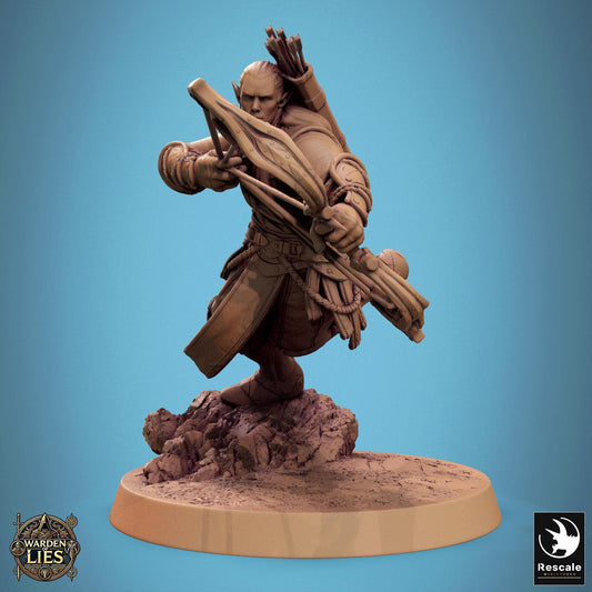 Moon Elf Sentinels, Bows by Rescale Miniatures | Unpainted | Print on Demand | Use Code FREESHIP50